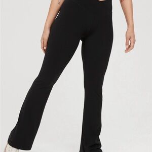 Aerie cross over flare leggings